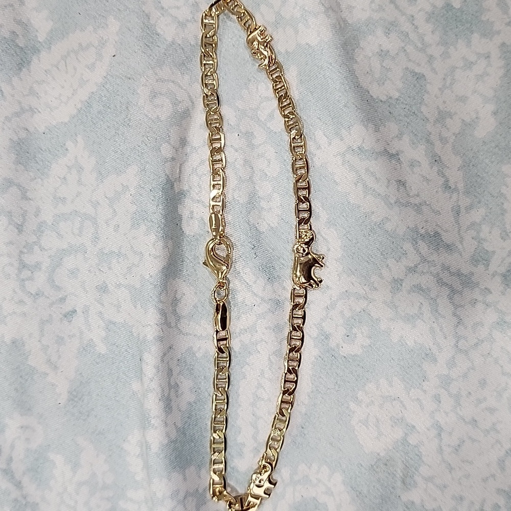 Ankle bracelet 3 elephants